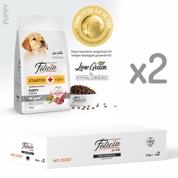 Felicia Az Tahıllı HypoAllergenic Small/Mini Kuzulu Yavru Köpek Maması 6KG