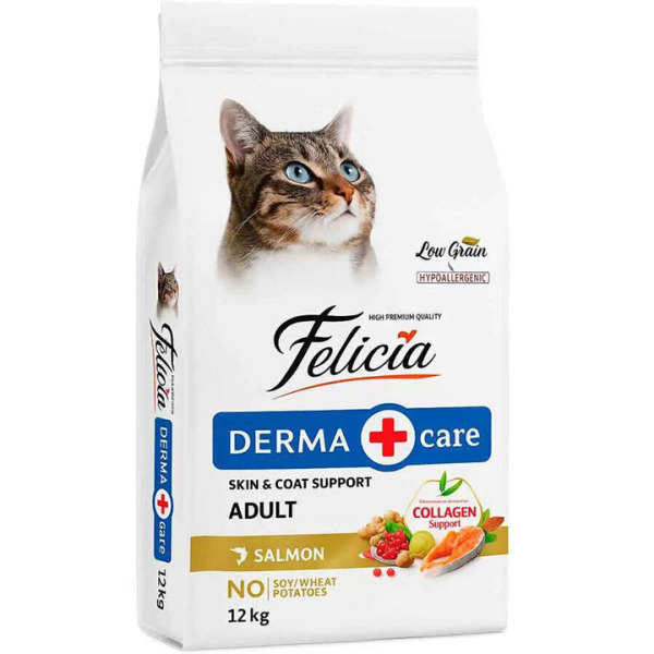 Felicia HypoAllergenic Kolajenli Somonlu Az Tahıllı Yetişkin Kedi Maması 12KG