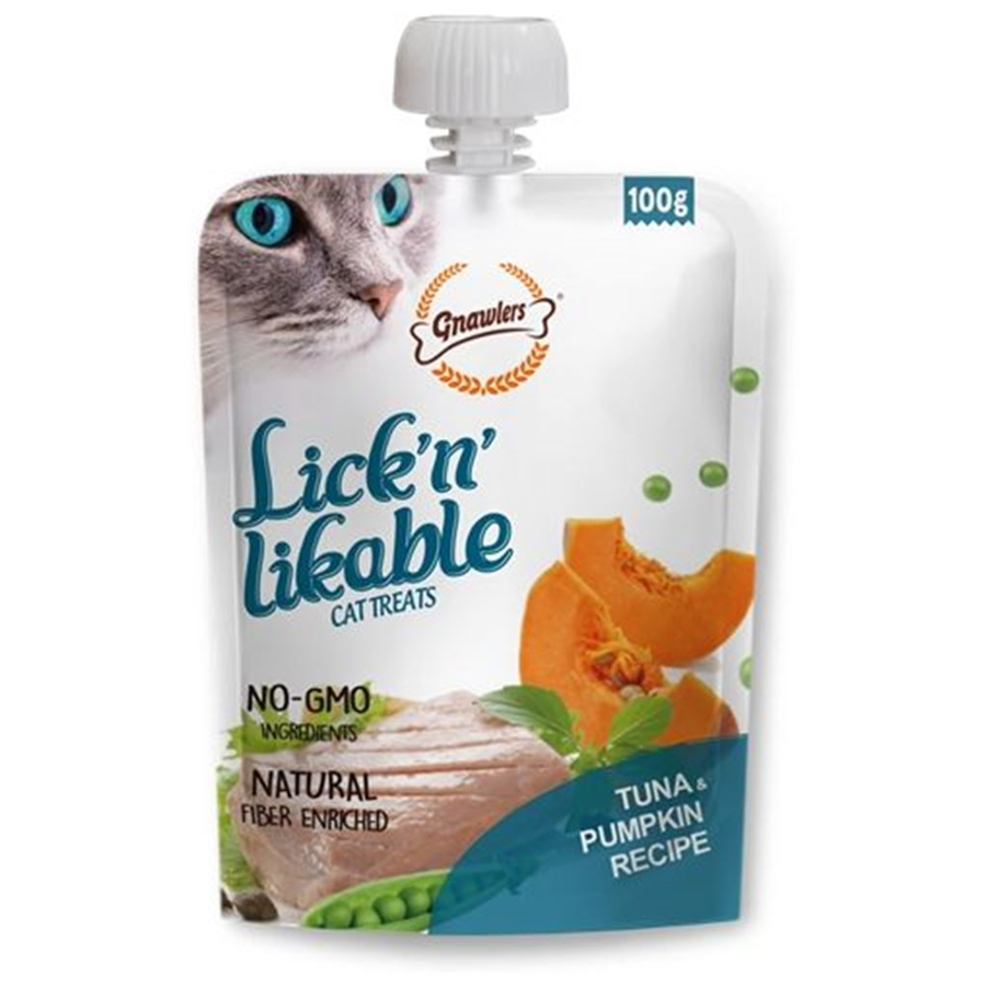 Gnawlers Kedi Ödülü Ton Balıklı ve Balkabaklı Krema 100 Gr