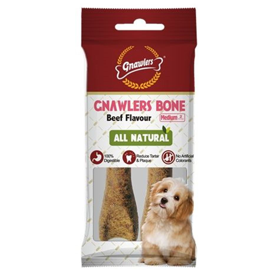 Gnawlers Köpek Ödül Kemiği Bacon Aromalı 2'li 90 Gr