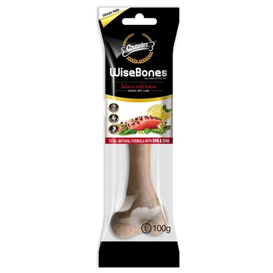 Gnawlers Köpek Ödül Kemiği Somonlu ve Limonlu 100 Gr