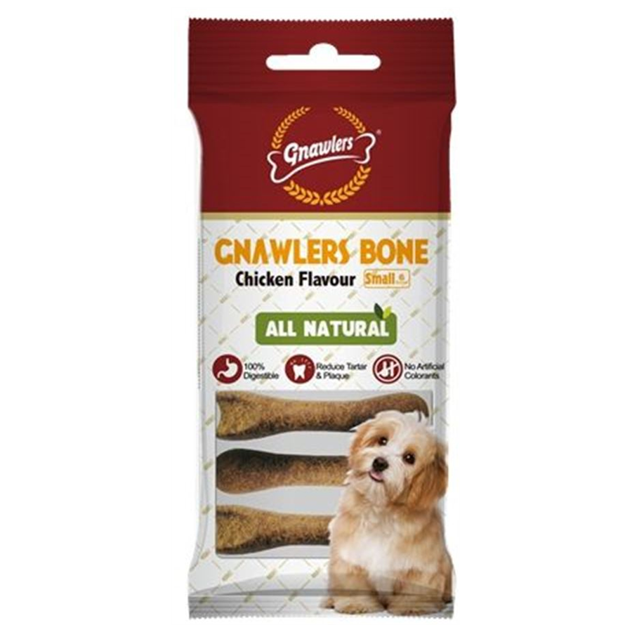 Gnawlers Köpek Ödül Kemiği Tavuk Aromalı 6'lı Paket