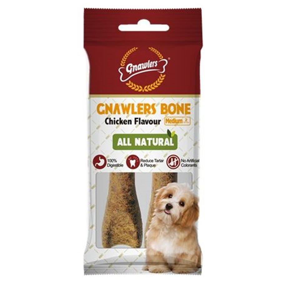 Gnawlers Köpek Ödül Kemiği Tavuklu 2'li 90 Gr