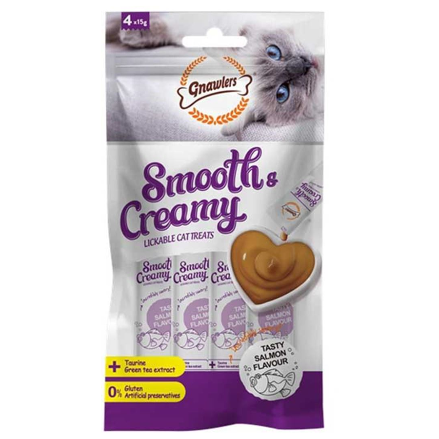Gnawlers Somonlu Krema Kedi Ödül Maması (4 x 15 g)