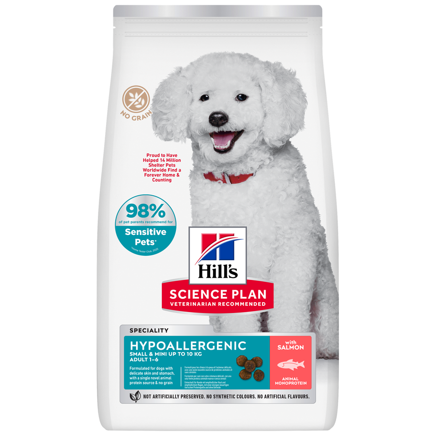 Hill's Science Plan Hypoallergenic 6 کیلوگرم غذای سگ بالغ نژاد کوچک با سالمون