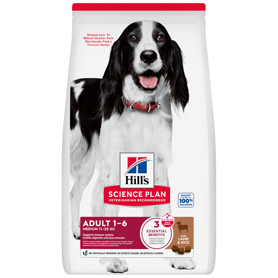 Hill's Science Plan Medium Adult 2,5 Kg غذای سگ بالغ نژاد متوسط با گوشت بره و برنج