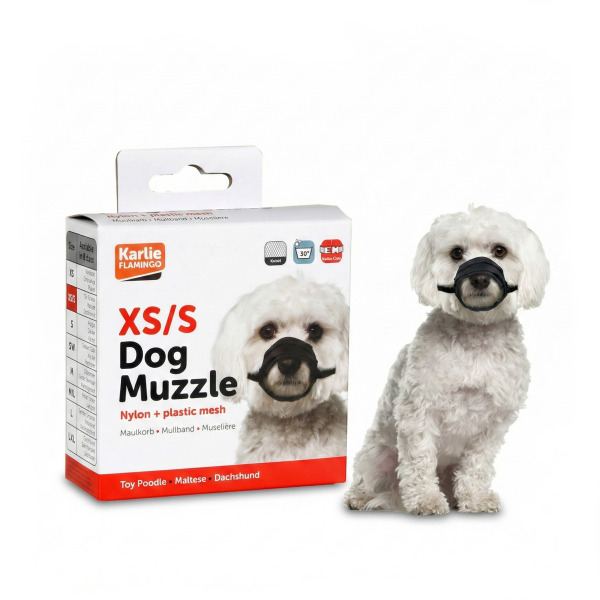 Karlie Soft Köpek Ağızlığı Siyah 30-45cm