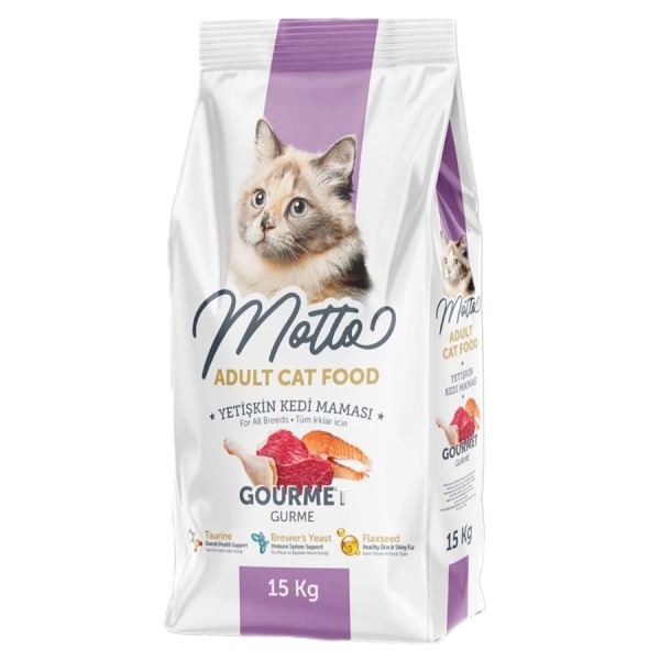 Motto غذای لذیذ بزرگسالان گربه 15 Kg