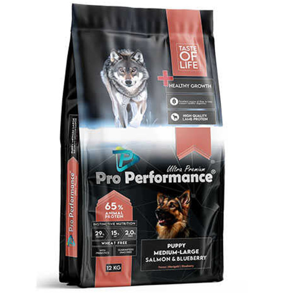 Pro Performance Ultra Premium Somonlu ve Yabanmersinli Yavru Köpek Maması 12 KG