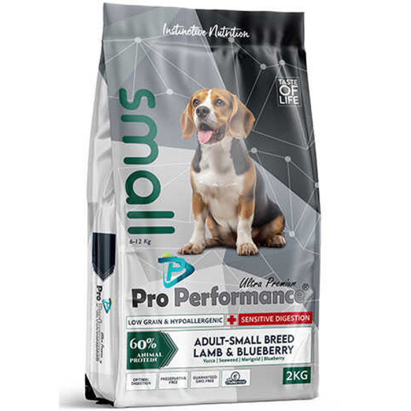 Pro Performance Kuzulu & Yaban Mersinli Küçük Irk Yetişkin Köpek Maması 2 Kg