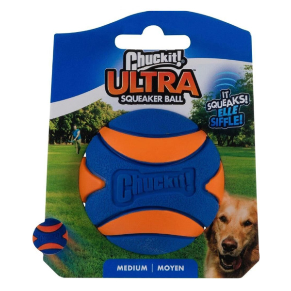 Chuckit Utra Squeaker Sesli Köpek Oyun Topu (Orta Boy)