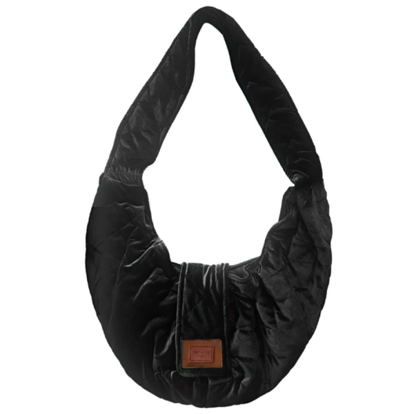 Alphadog Design Mommybag Köpek Postacı Taşıma Çantası Velvet Siyah