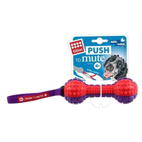 Gigwi Push To Mute Dambıl Ses Kontrollü Köpek Oyuncağı 18 cm