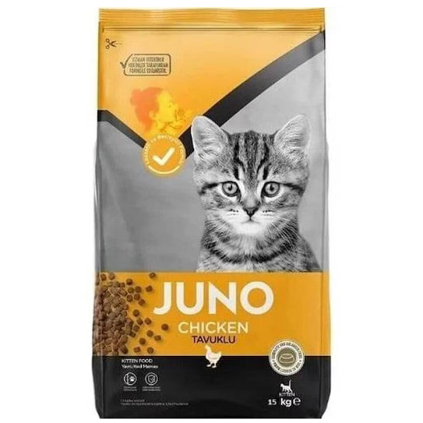 Juno Kitten Chicken - Tavuklu Yavru Kedi Maması 15KG
