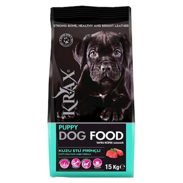 Krax Puppy Kuzu Etli Pirinçli Yavru Köpek Maması 15 Kg