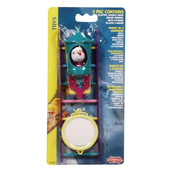 Living World Kuş Oyuncak Seti Merdiven 3 lü