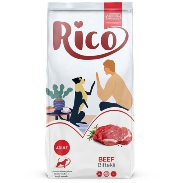 Rico Biftekli Yetişkin Köpek Maması 15 KG