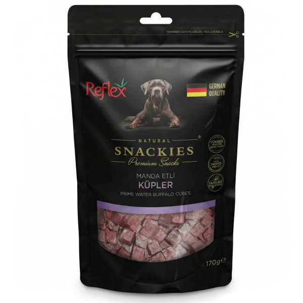 Reflex Snackies Manda Etli Küpler Yetişkin Köpek Ödülü 170gr