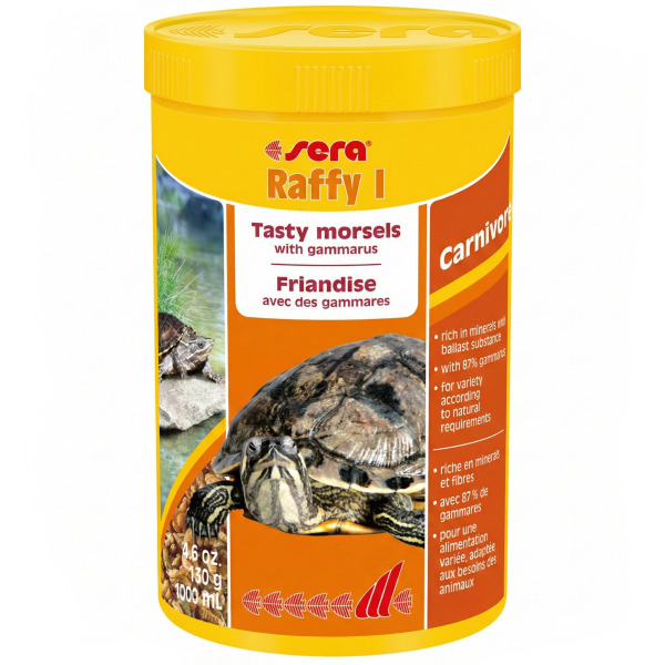 Sera Raffy I Gammarus Karışımı Kaplumbağa Yemi 1000 ml