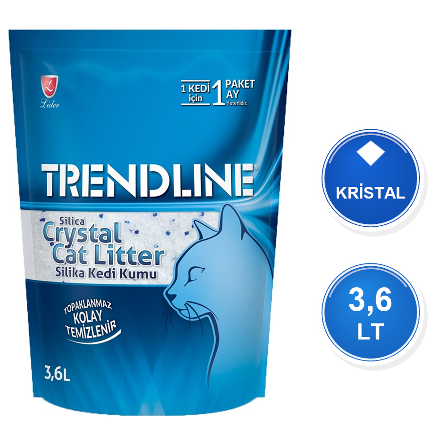 Trendline 3,6 LT Silika Kristal Kedi Kumu