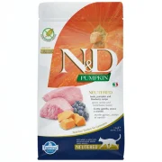 N&D Pumpkin Tahılsız Kuzulu, Balkabaklı ve Yaban Mersinli 1,5 Kg Kısırlaştırılmış Yetişkin Kedi Maması
