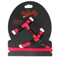 Tailpetz Шлейка для кошки + ремень Розовый