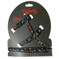 Tailpetz Шлейка для кошки + ремень с рисунком пространства