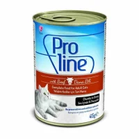 Proline غذای کنسروی گربه بالغ با گوشت گاو 415gr