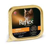 Reflex Plus Jöle İçinde Parça Dana Etli Yavru Kedi Konservesi 100gr