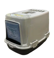 Plast Art Indoor Cat Cat Litter Box Gray 38*60*45,5 Cm