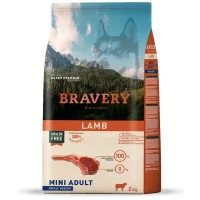 Bravery Mini Adult Lamb 2 Kg Kuzulu Tahılsız Küçük Irk Yetişkin Köpek Maması