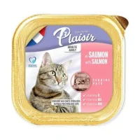 Plaisir Salmon Pate Adult Cat Wet Adult Cat Food with Salmon 100Gr