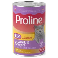 Proline معجون لحم الضأن والجزر طعام القطط المعلب البالغ 395gr