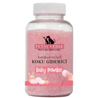 Petsy Verse بودرة أطفال مضادة للبكتيريا لإزالة الروائح الكريهة من رمل القطط 220 Gr