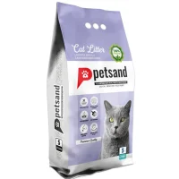 Petsand رمل بنتونيت متكتل للقطط بحبيبات ناعمة برائحة اللافندر 10 lt