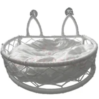 Teng Vantuzlu Cam Yatağı Yarım Daire - 4 Vantuzlu 55x41cm (Beyaz)