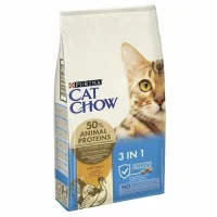 Purina Cat Chow 3in1 غذای گربه بالغ 15 Kg با گوشت بوقلمون