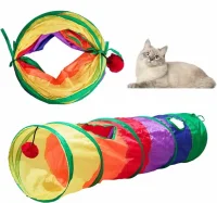 Pet Vogue نفق القطط الملون 123 Cm