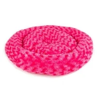 Pet Pretty Simit Plush Cat and Dog Bed Pink 55x55 cm