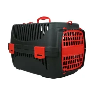 Plast Art Cat and Dog Carrier Bag Red/Black 32 x 48 x 31 cm