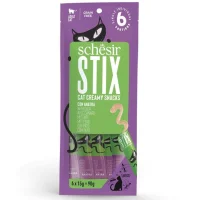 Schesir Cat Stix Ördekli Krema Sıvı Kedi Ödülü 6x15gr