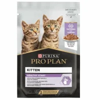 ProPlan Kitten کیسه گوشت بوقلمون کنسرو غذای بچه گربه 85 Gr