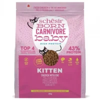Schesir Born Carnivore (%43 Proteinli) Tavuklu ve Yumurtalı Tahılsız Yavru 1,25 Kg Kedi Maması