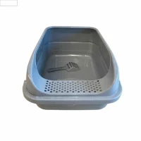 Petpretty صندوق فضلات القطط شبه مغطى مقاس متوسط (مع مغرفة) 40x56x25 cm