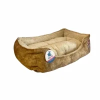 Pet Pretty Fluffy Bed Beige 60x45x15 Cm