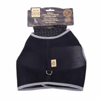Cattie Havalı Dokuma Kedi Göğüs & Gezdirme Takımı Siyah 1,5X30-40Cm