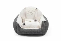 Petstylist سرير سيارة ختم رمادي