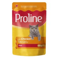 Proline Pate طعام معلب للقطط البالغة مع الدجاج 85 gr