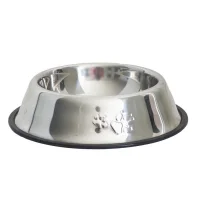 30 cm Çelik Kedi ve Köpek Mama Kabı