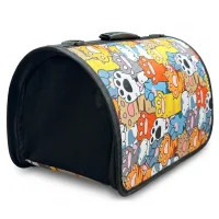 Teng Flybag Renkli Patiler Desenli Taşıma Çantası 25x40x35cm